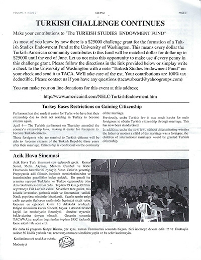 Sesimiz Newsletter-Volume 4-Issue 2-2003